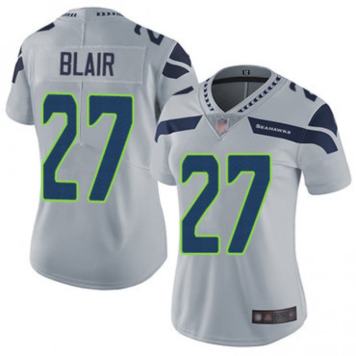Seahawks #27 Marquise Blair Grey Alternate Women's Stitched Football Vapor Untouchable Limited Jersey