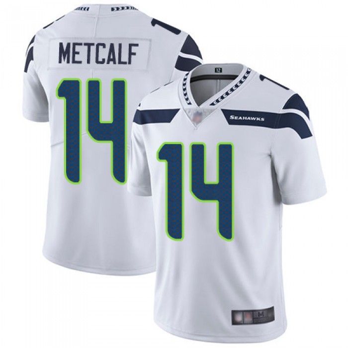 Seahawks #14 D.K. Metcalf White Men's Stitched Football Vapor Untouchable Limited Jersey