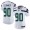 Seahawks #90 Jadeveon Clowney White Women's Stitched Football Vapor Untouchable Limited Jersey