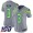 Seahawks #3 Russell Wilson Gray Women's Stitched Football Limited Inverted Legend 100th Season Jersey