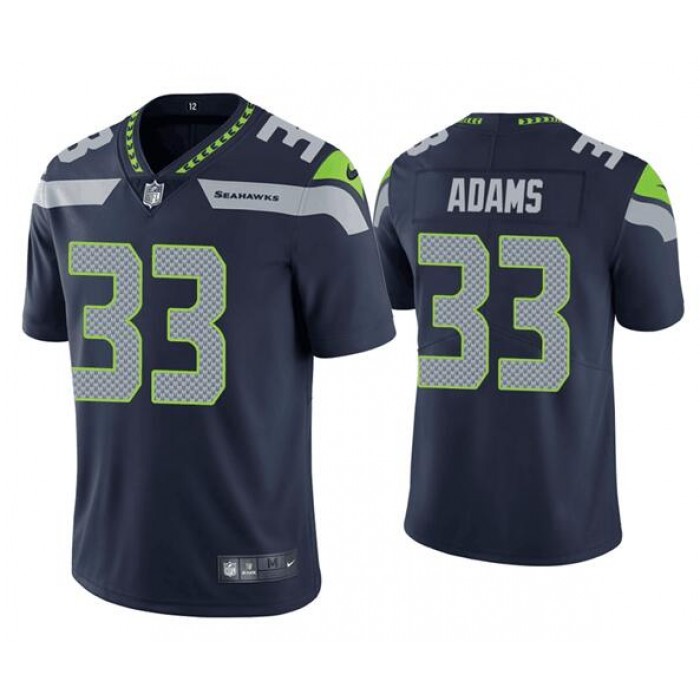 Men's Seattle Seahawks #33 Jamal Adams Navy Blue 2020 Vapor Untouchable Stitched NFL Nike Limited Jersey