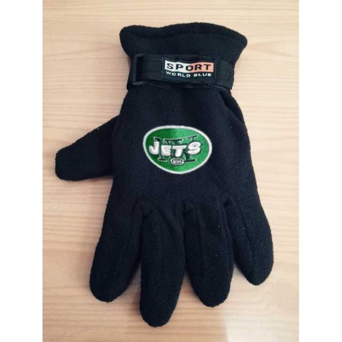 New York Jets NFL Adult Winter Warm Gloves Black