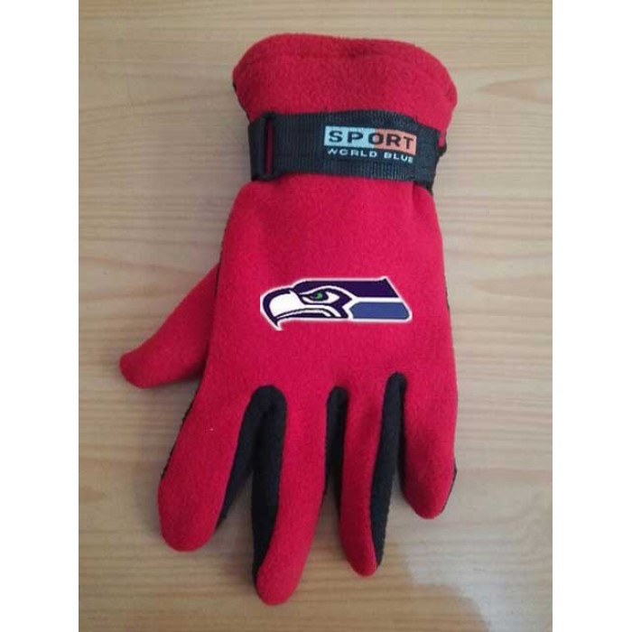 Seattle Seahawks NFL Adult Winter Warm Gloves Red