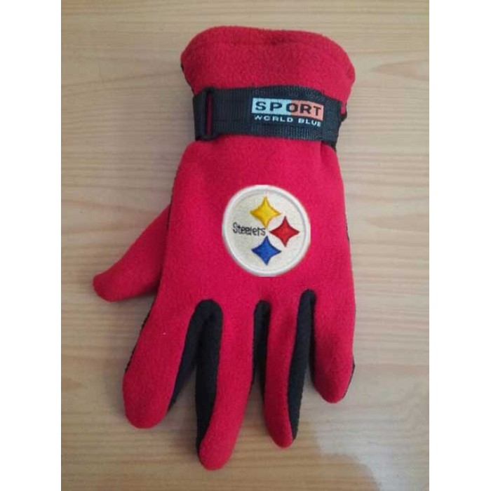 Pittsburgh Steelers NFL Adult Winter Warm Gloves Red