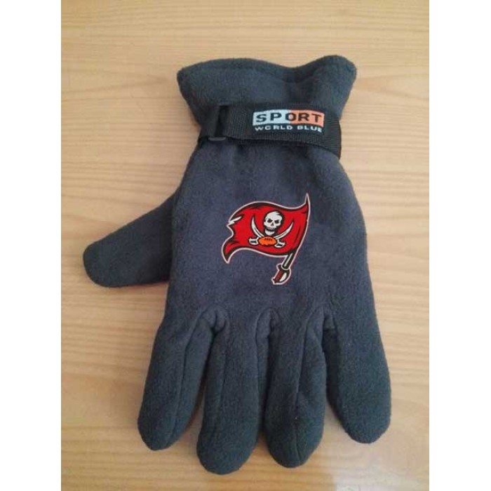 Tampa Bay Buccaneers NFL Adult Winter Warm Gloves Dark Gray
