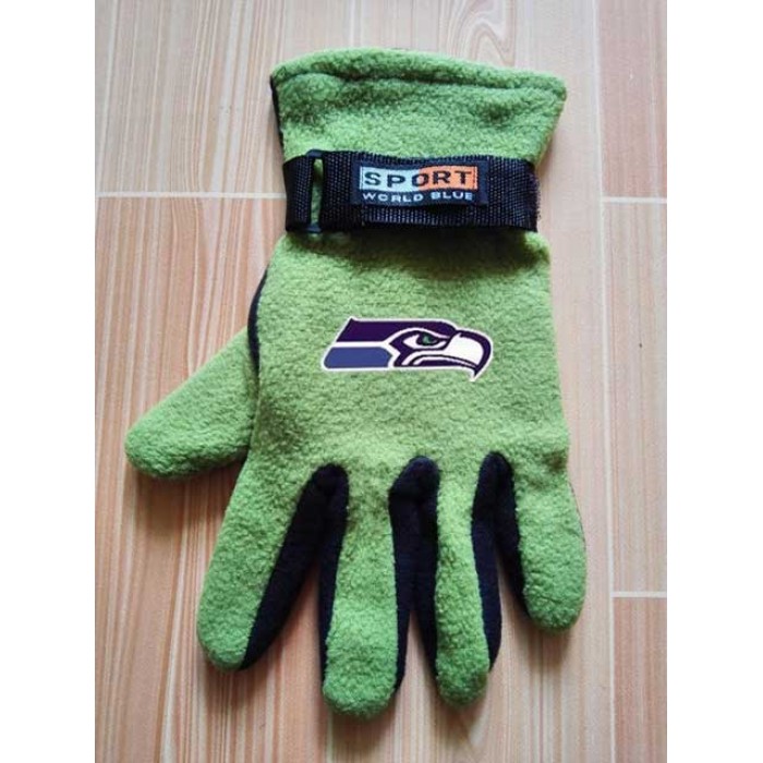 Seattle Seahawks NFL Adult Winter Warm Gloves Green