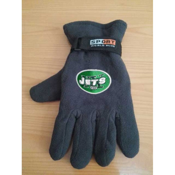 New York Jets NFL Adult Winter Warm Gloves Dark Gray