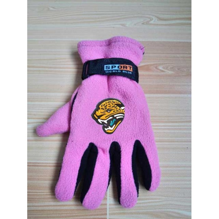 Jacksonville Jaguars NFL Adult Winter Warm Gloves Pink