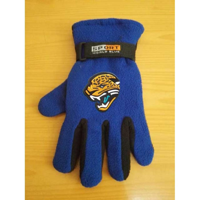 Jacksonville Jaguars NFL Adult Winter Warm Gloves Blue
