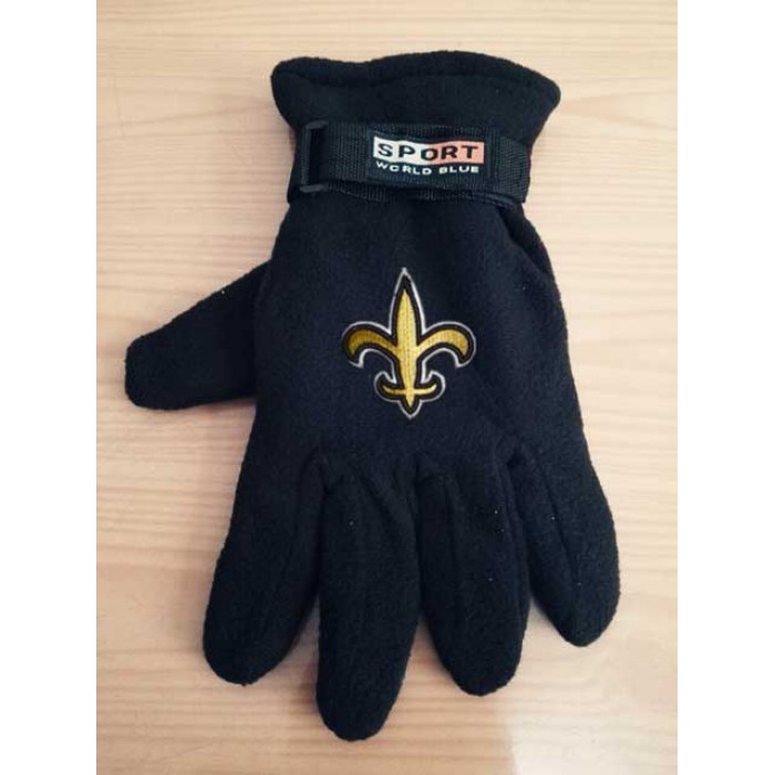 New Orleans Saints NFL Adult Winter Warm Gloves Black