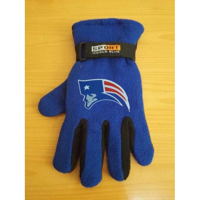 New England Patriots NFL Adult Winter Warm Gloves Blue