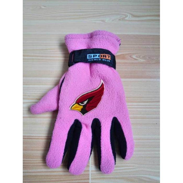 Arizona Cardinals NFL Adult Winter Warm Gloves Pink