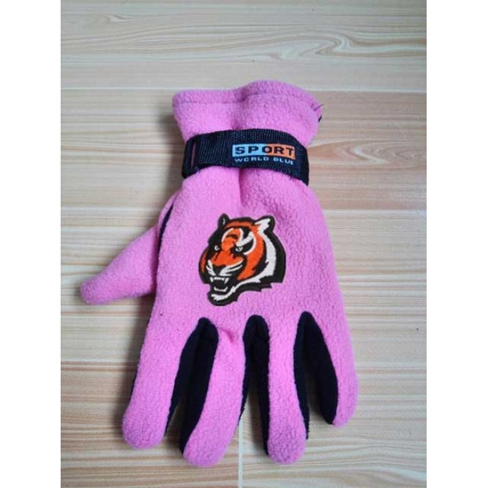 Cincinnati Bengals NFL Adult Winter Warm Gloves Pink