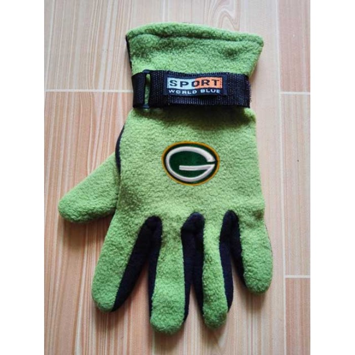 Green Bay Packers NFL Adult Winter Warm Gloves Green