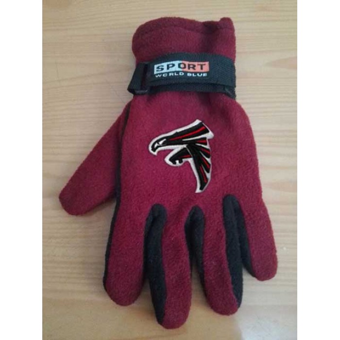 Atlanta Falcons NFL Adult Winter Warm Gloves Burgundy