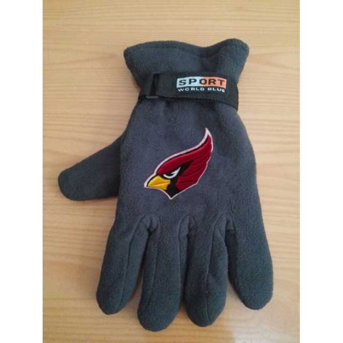 Arizona Cardinals NFL Adult Winter Warm Gloves Dark Gray