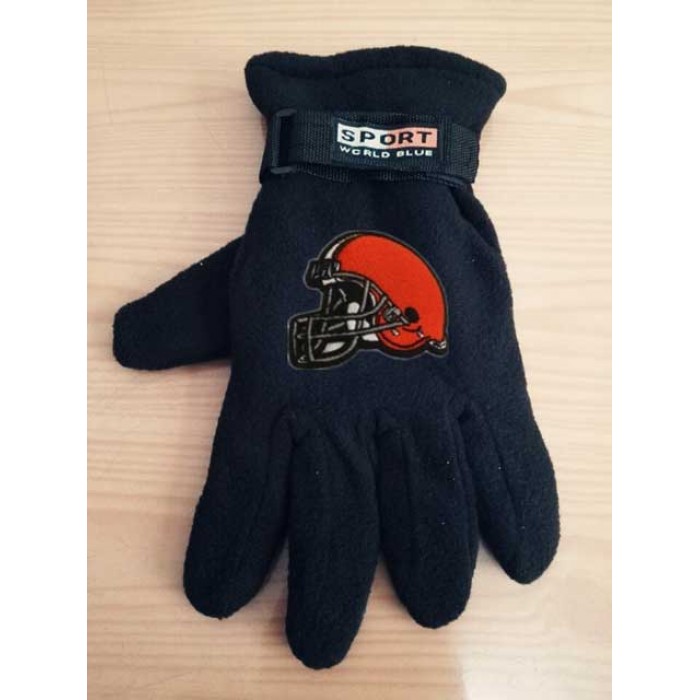 Cleveland Browns NFL Adult Winter Warm Gloves Black