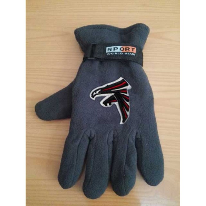Atlanta Falcons NFL Adult Winter Warm Gloves Dark Gray