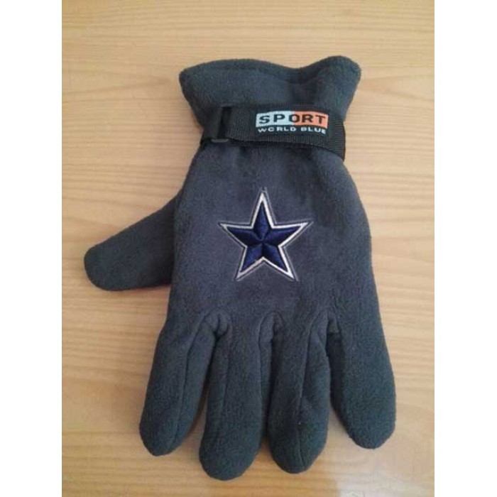 Dallas Cowboys NFL Adult Winter Warm Gloves Dark Gray