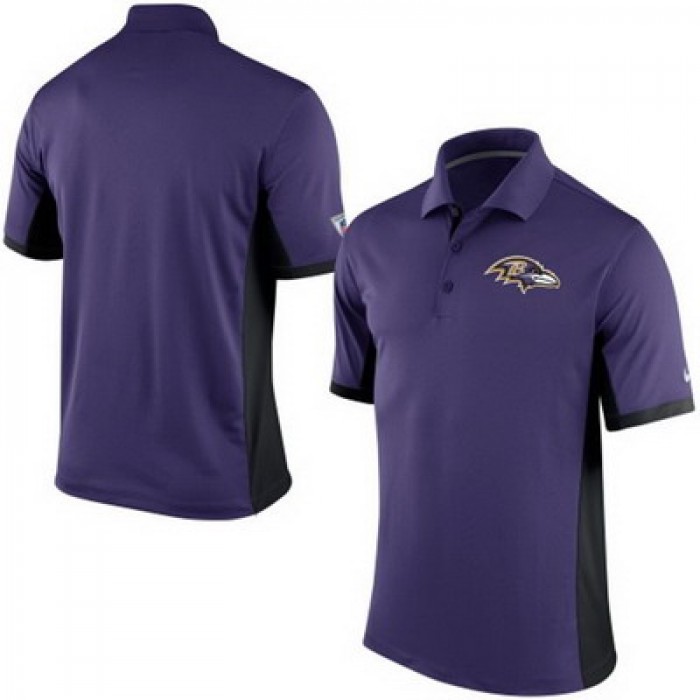 Men's Baltimore Ravens Nike Purple Team Issue Performance Polo