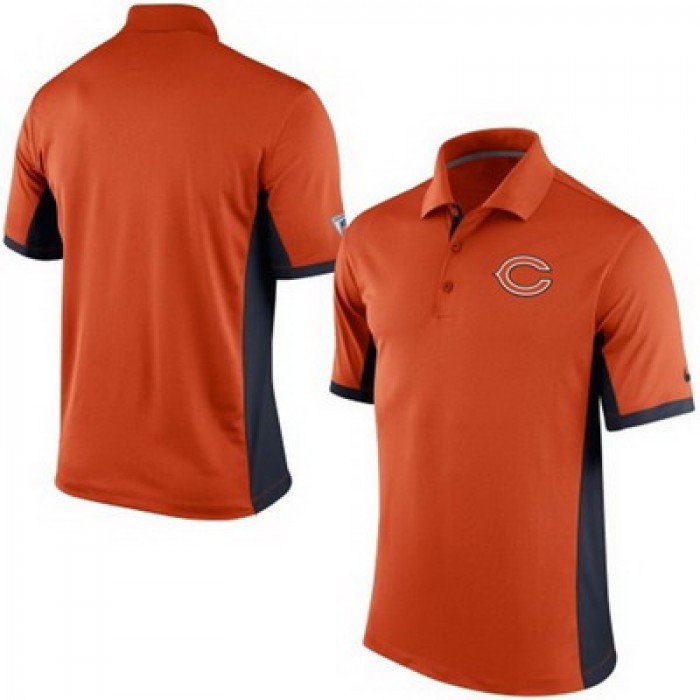 Men's Chicago Bears Nike Orange Team Issue Performance Polo Outlet