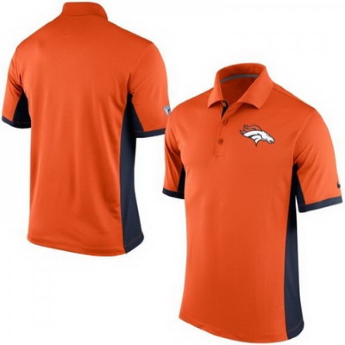 Men's Denver Broncos Nike Orange Team Issue Performance Polo