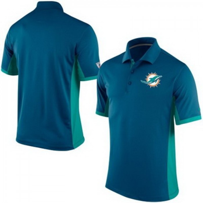 Men's Miami Dolphins Nike Navy Team Issue Performance Polo