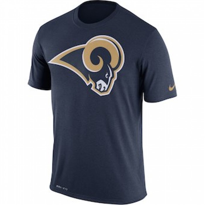 Men's Los Angeles Rams Nike Navy Legend Logo Essential 3 Performance T-Shirt
