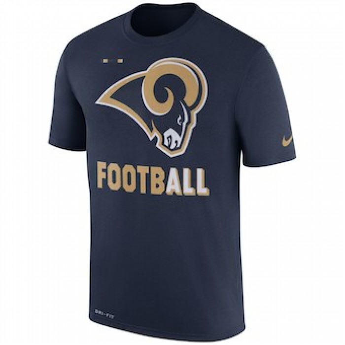 Men's Los Angeles Rams Nike Navy Sideline Legend Football Performance T-Shirt