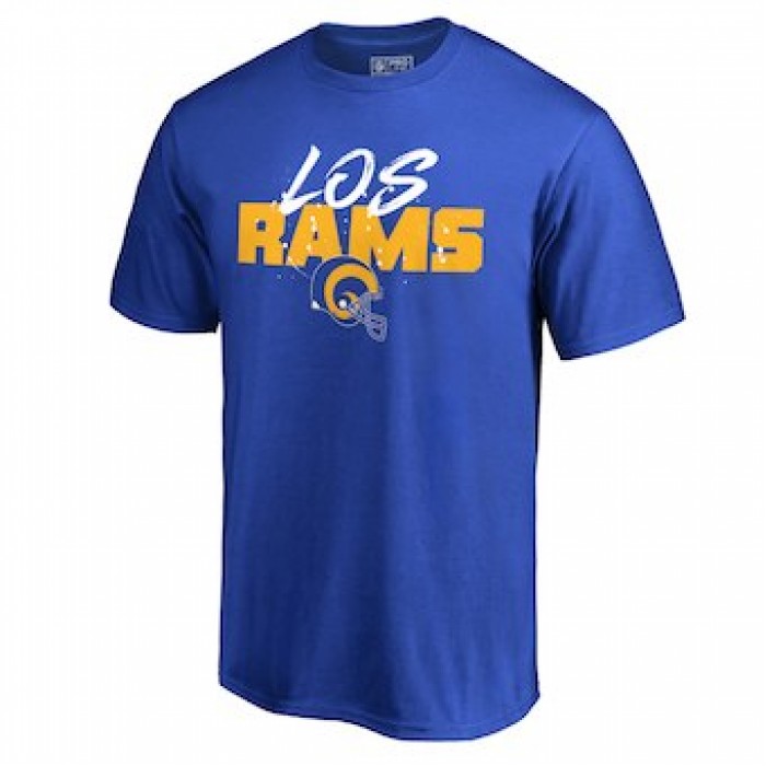Men's Los Angeles Rams NFL Pro Line by Fanatics Branded Blue Hometown Collection Big & Tall T-Shirt