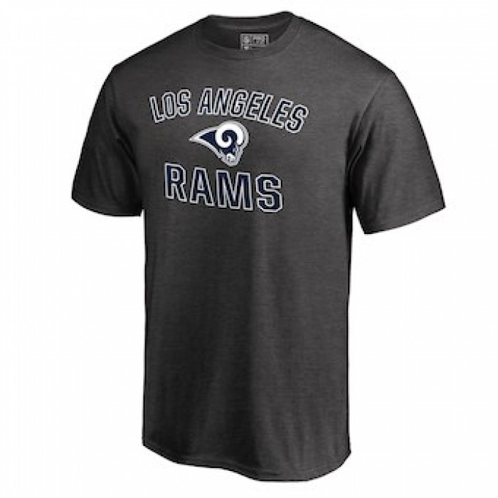 Men's Los Angeles Rams NFL Pro Line by Fanatics Branded Gray Victory Arch T-Shirt