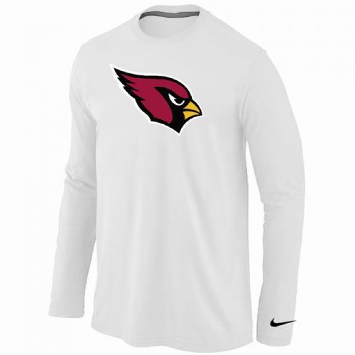 Nike Arizona Cardinals Logo Long Sleeve T-Shirt WHITE