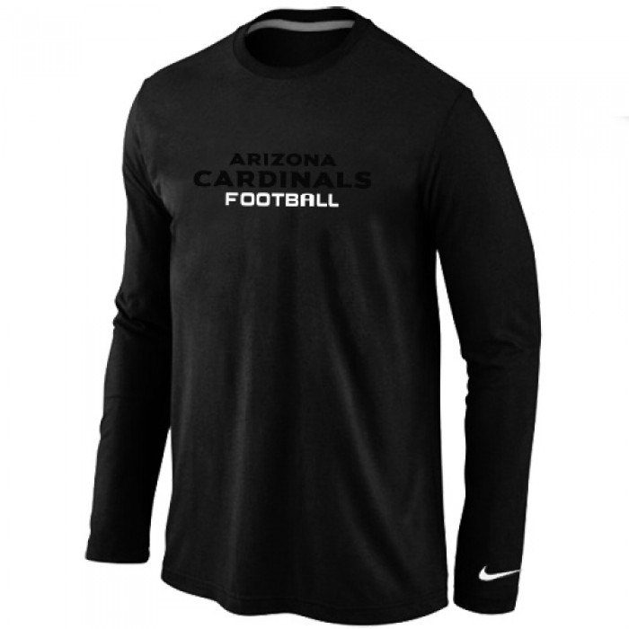Nike Arizona Cardinals Authentic font Long Sleeve T-Shirt Black