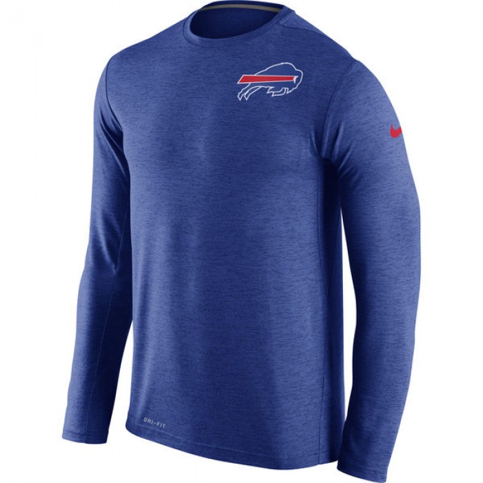 Nike Buffalo Bills Royal Blue Dri-Fit Touch Long Sleeve Performance Men's T-Shirt