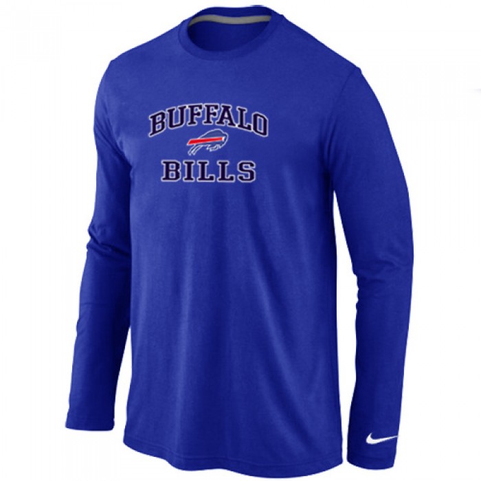 Nike Buffalo Bills Heart Blue Long Sleeve T-Shirt