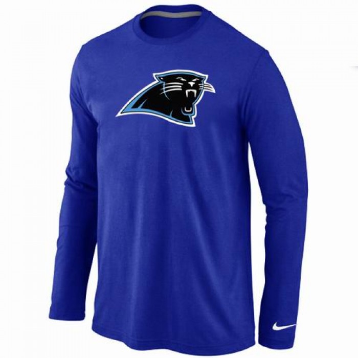 Nike Carolina Panthers Logo Long Sleeve T-Shirt BLUE