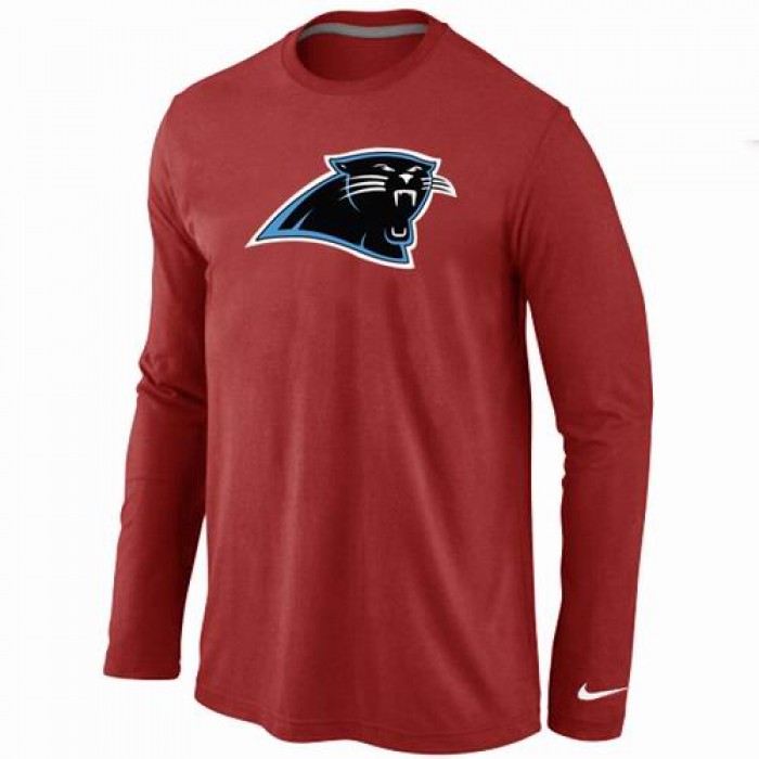 Nike Carolina Panthers Logo Long Sleeve T-Shirt RED