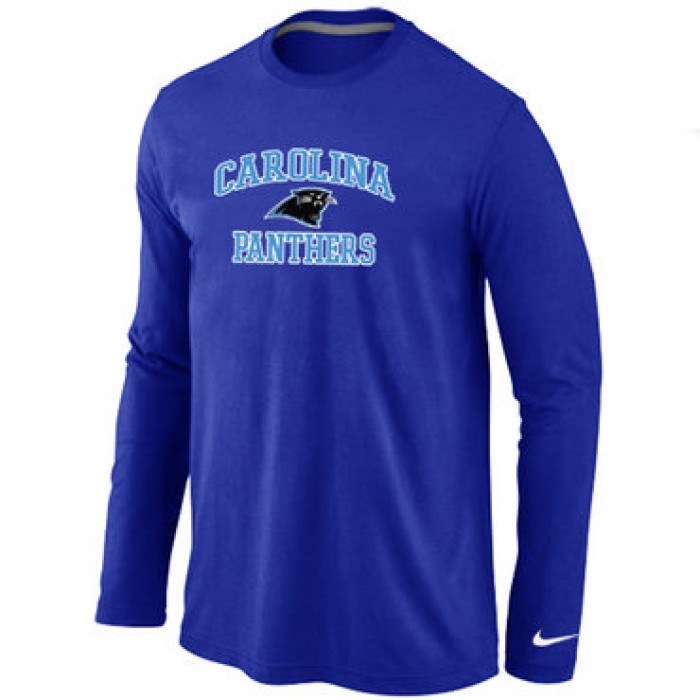 Nike Carolina Panthers Heart & Soul Long Sleeve T-Shirt Blue