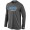 Nike Carolina Panthers Authentic font Long Sleeve T-Shirt D.Grey