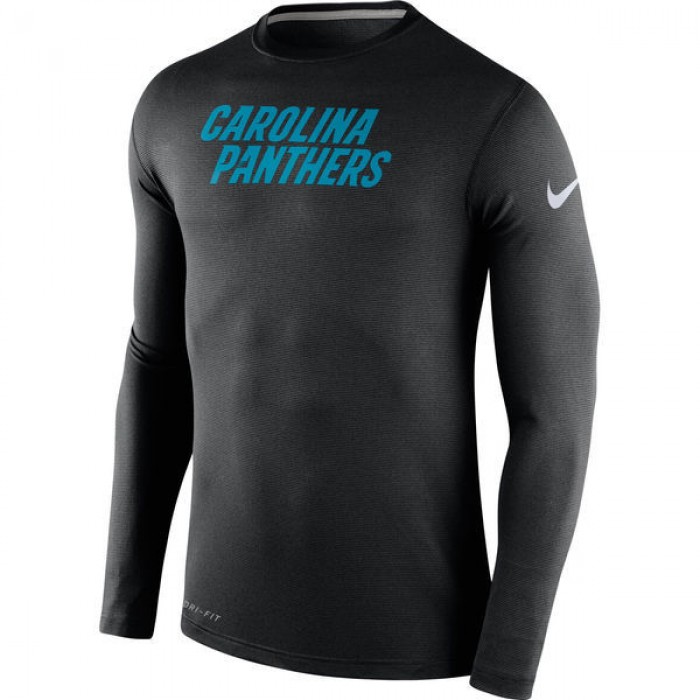 Nike Panthers Black Team Men's Long Sleeve T Shirt