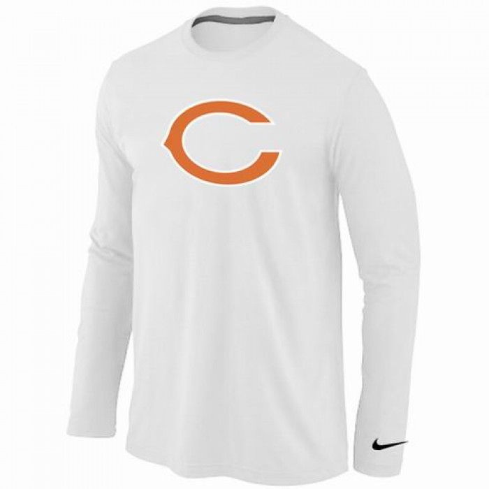 Nike Chicago Bears Logo Long Sleeve T-Shirt WHITE