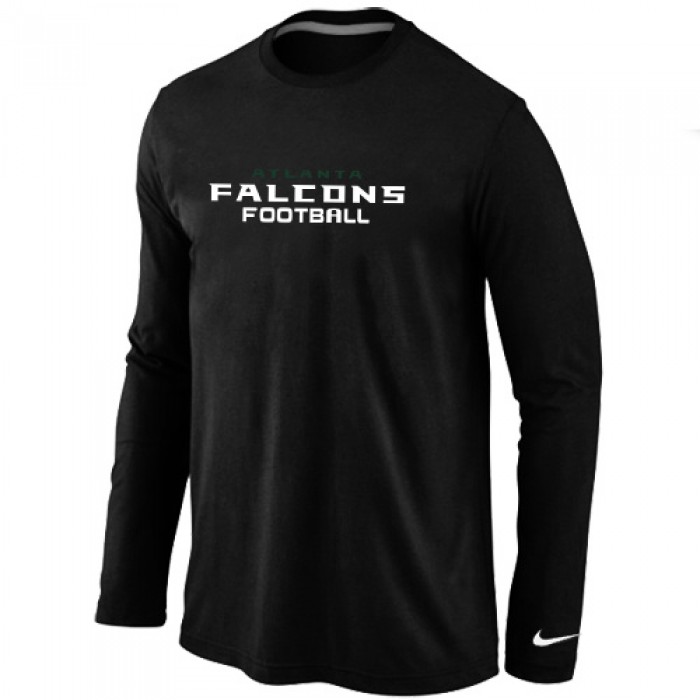 Nike Atlanta Falcons Authentic font Long Sleeve T-Shirt Black