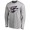 Men's Baltimore Ravens NFL Pro Line Ash 1 Colors Long Sleeve T-Shirt