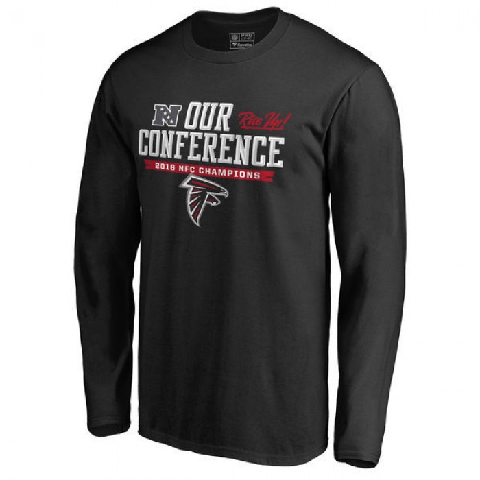 Atlanta Falcons Our Conference 2016 NFC Champions Black Men's Long Sleeve T-Shirt