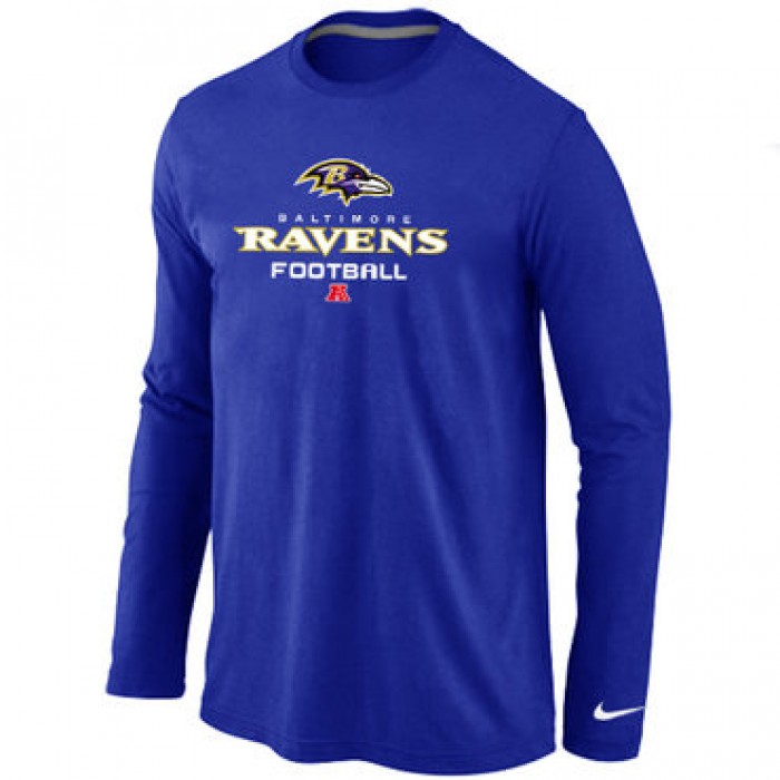 NIKE Baltimore Ravens Critical Victory Long Sleeve T-Shirt Blue