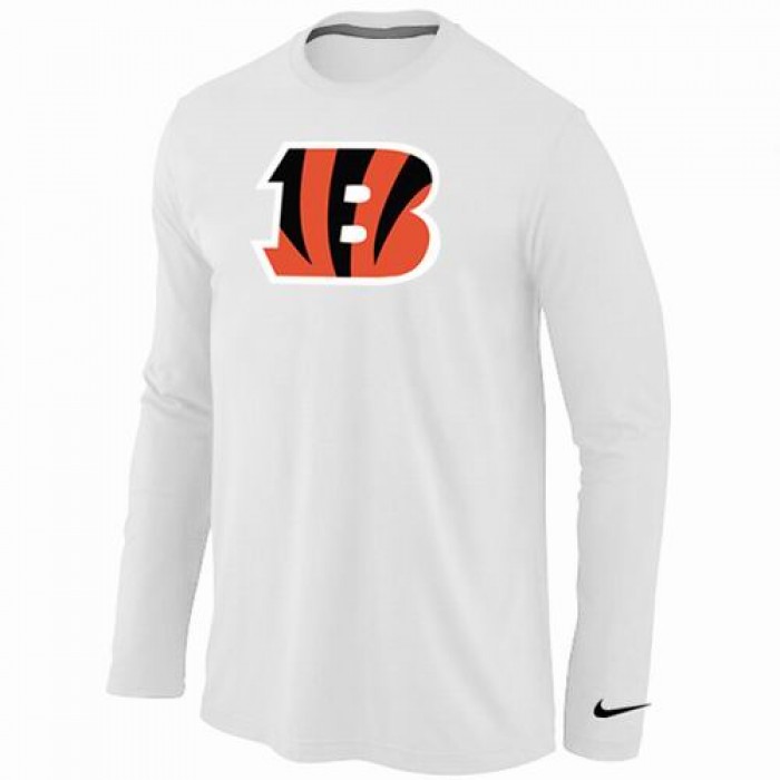 Nike Cincinnati Bengals Logo Long Sleeve T-Shirt WHITE