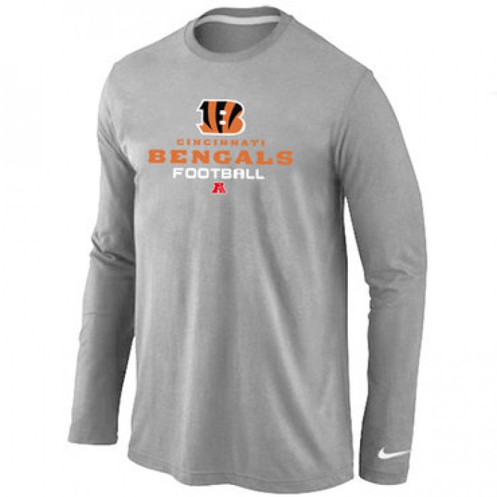 Nike Cincinnati Bengals Critical Victory Long Sleeve T-Shirt Grey