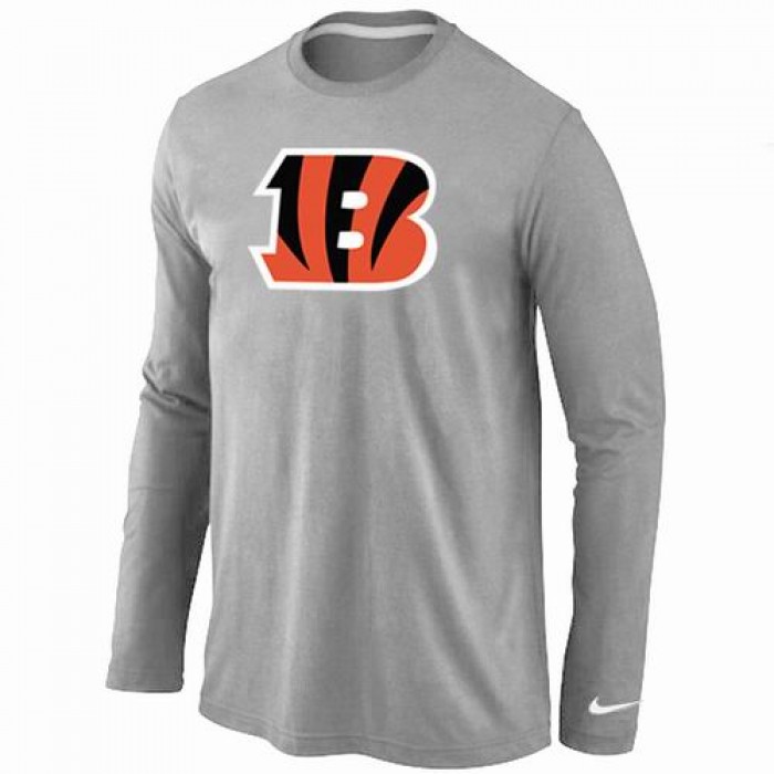 Nike Cincinnati Bengals Logo Long Sleeve T-Shirt Grey