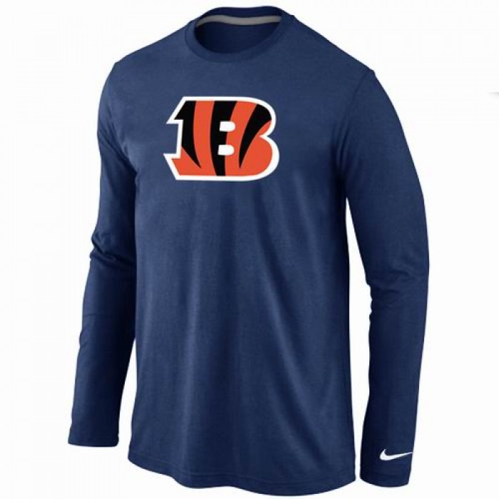 Nike Cincinnati Bengals Logo Long Sleeve T-Shirt D.Blue