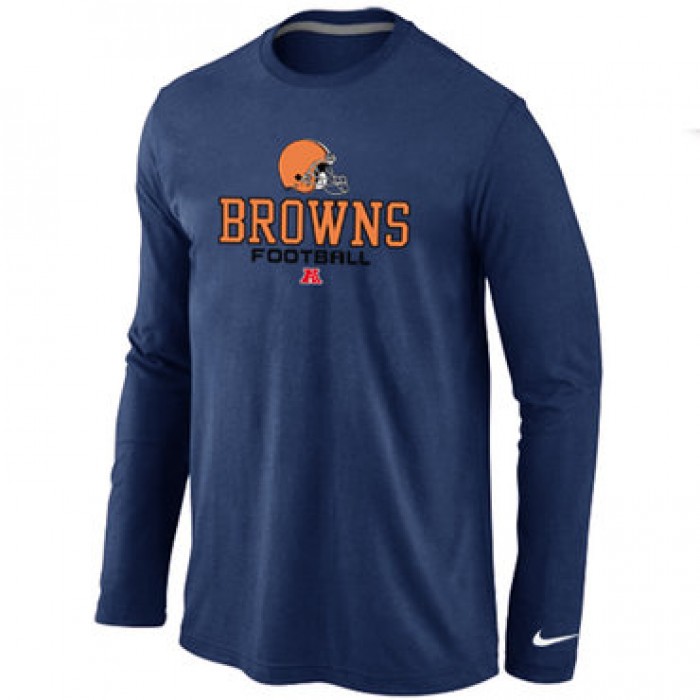 Nike Cleveland Browns Critical Victory Long Sleeve T-Shirt D.Blue